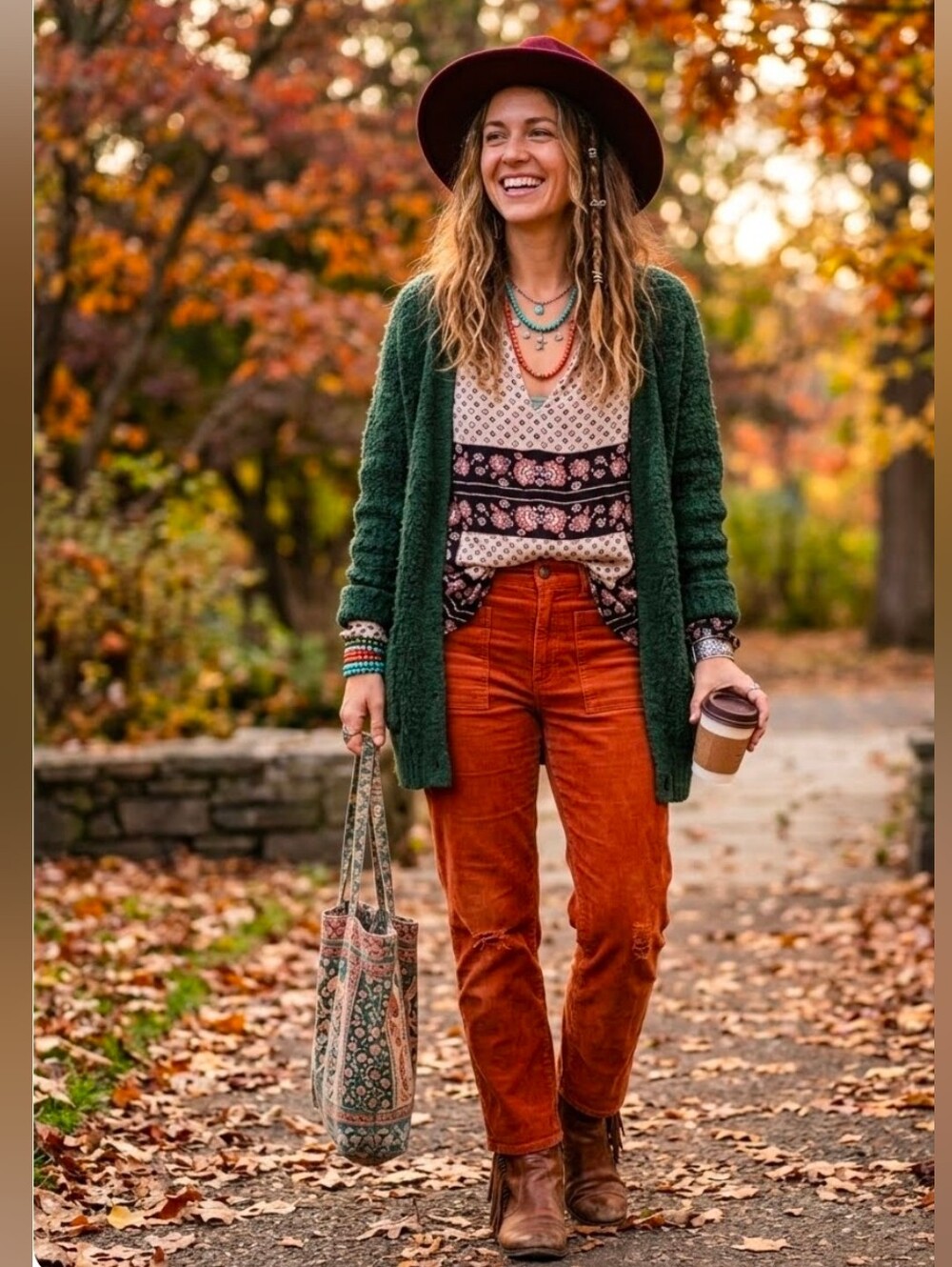 Free People Changing Times Mixed Print Boho Tunic Blouse Small